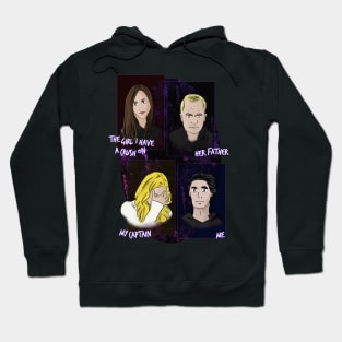 The girl I have a crush on and me Hoodie